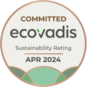 EcoVadis badge as a company with corporate social responsibility