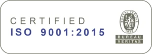 ISO 9001:2015 quality certification by Bureau Veritas